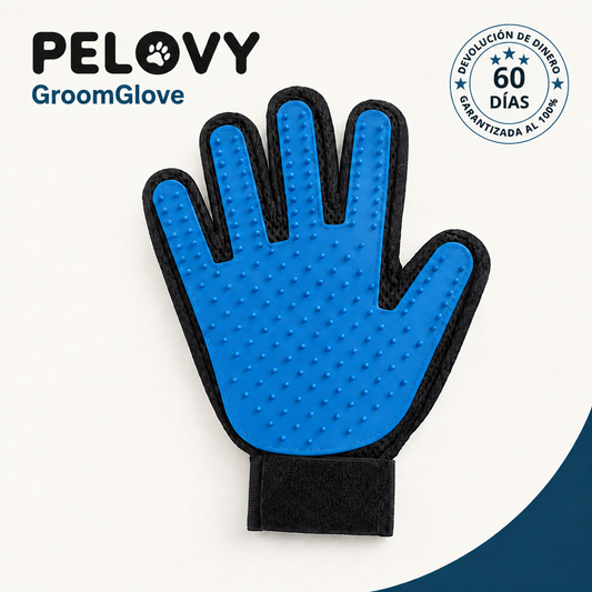 GroomGlove Pelovy™ | Guante Deslanador para Perros y Gatos